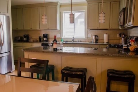 Kitchen is convenient for meal prep