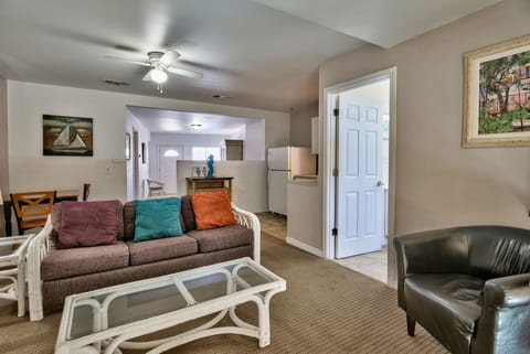 1st floor living area with sleeper sofa