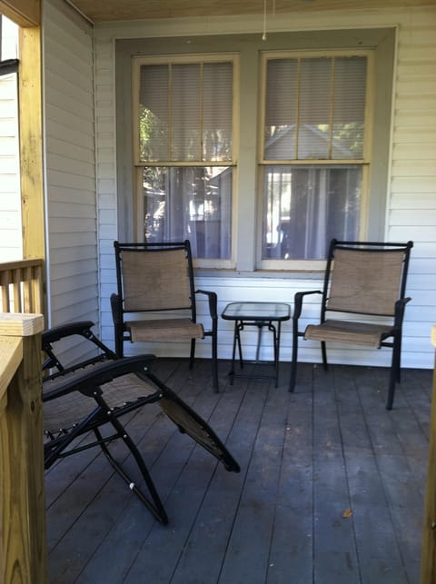 Very private back deck