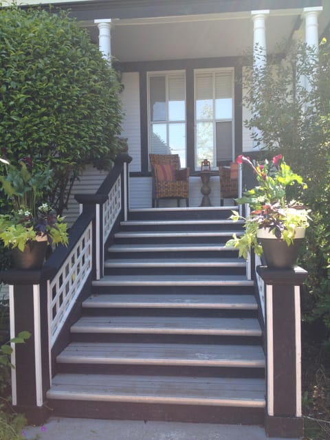 Enjoy the sunset with a glass of wine on the front porch