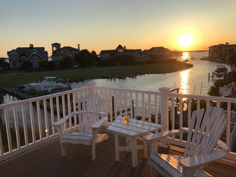 View of sunset from 2nd floor deck