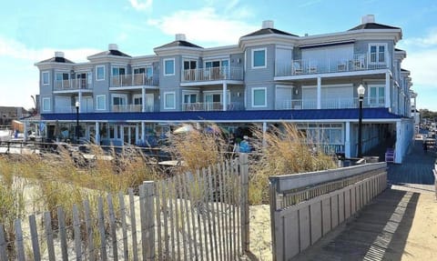 Looking from the beach