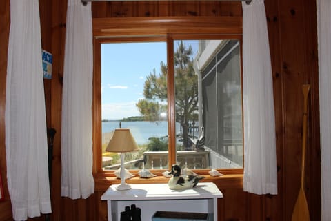 View from Den with daybed which converts to two single beds for 5th bedroom