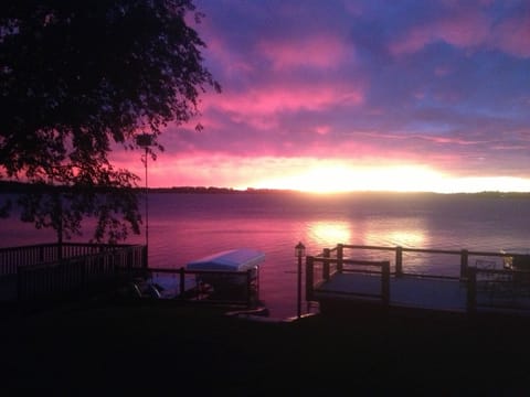 Beautiful Pickerel Lake sunset.