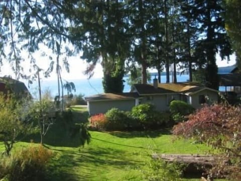 View from the Chalet deck, with our Beach Cottage below.