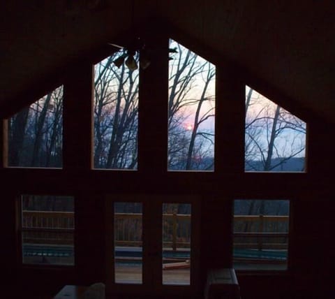 Sunrise from the loft bedroom.