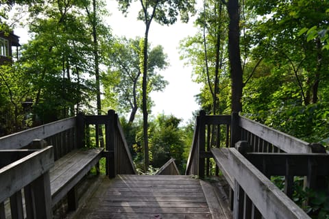 Private easement down to the Lake