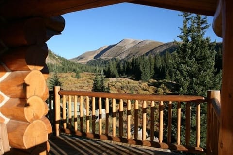View from the wrap around porch.  Amazing! There is no other cabin like this one
