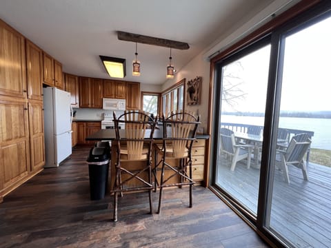 Spacious kitchen fully stocked including dishwasher, griddle, Keurig, etc.