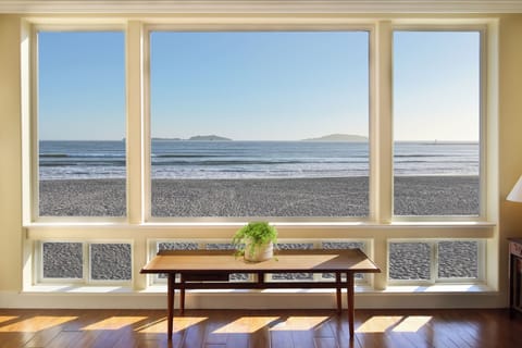 The endless expanse beyond Silver Strand State Beach, is just out the window. 