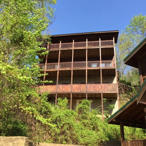 Back view of the cabin. 