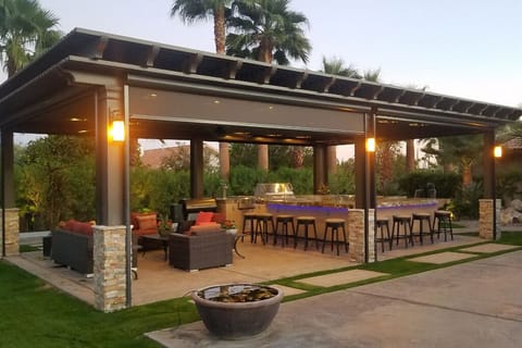 Amber lighting for ambiance 