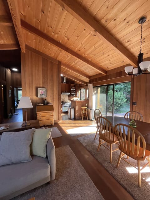 View of kitchen from dining area