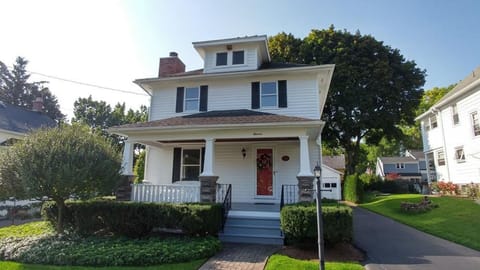 Front of house.   11 Maple Street.  It is in the heart of the Village.
