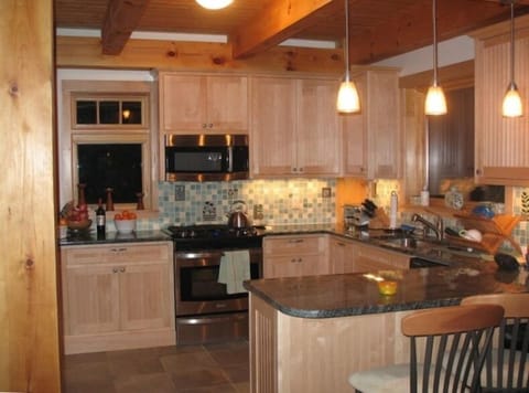 The tile work in all bathrooms and kitchen are unique hand made tiles