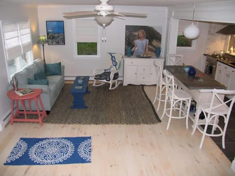 Living room view from the stairs