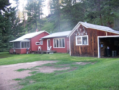 House and bunkhouse/garage.  The house has been remodeled and updated.