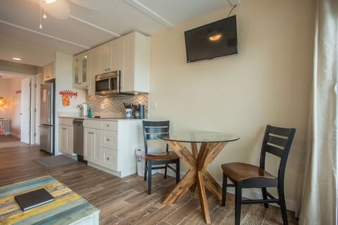 Dining/living area with flat screen and DVD player