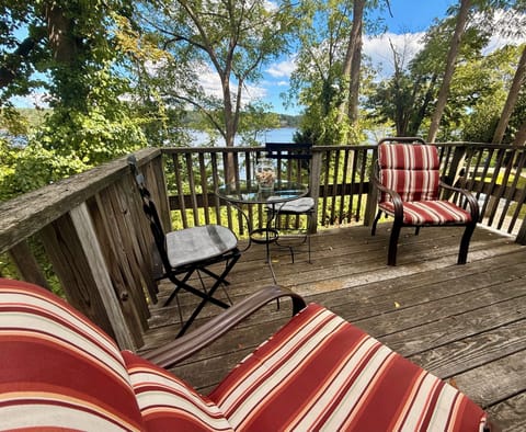 Deck with beautiful river view