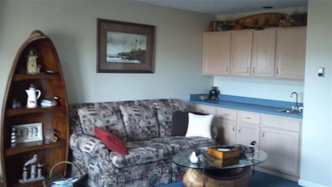 living room with kitchenette