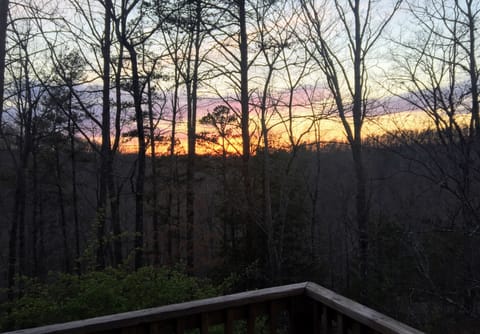 sunset view from rear deck