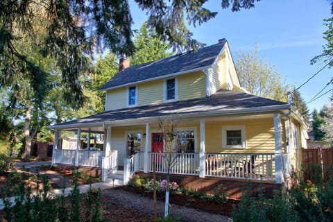 Sip wine on a warm summer evening from the comfort of the enchanting porch