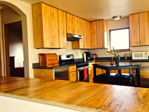 Kitchen as you come up the stairs