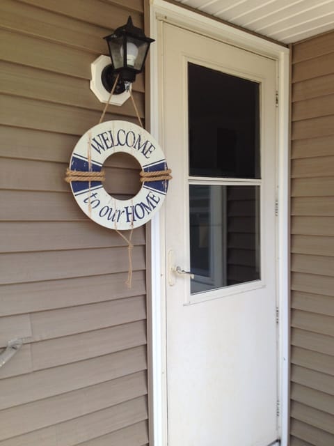 Back entry to our home.