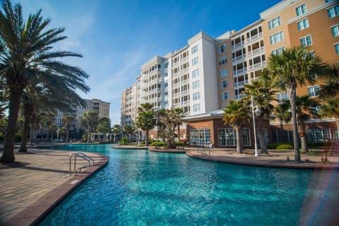 Pristine and tranquil lagoon-style pool, zero-entry, including spa-like jets