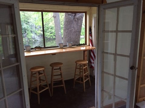 Porch/Bar overlooking the lake