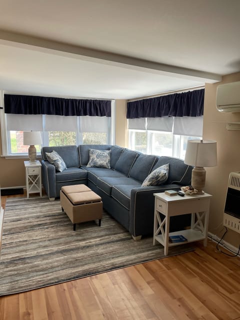 Family Room is located at the front of the condo.  Windows provide natural light