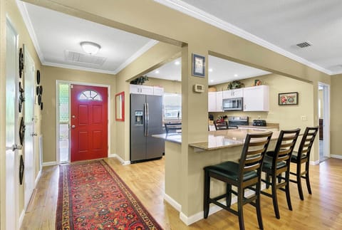 Open kitchen with island