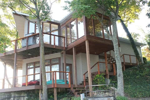 EXTERIOR OF HOUSE VIEWED FROM DOCK