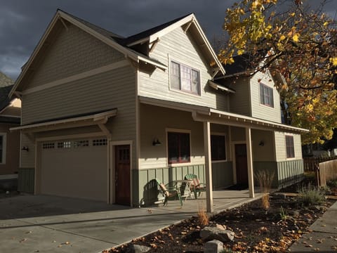 The Hideaway is located above our garage with a seperate entry door.  