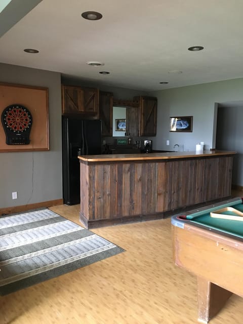 Basement bar area