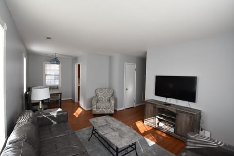 Spa like setting in the living room with a fresh gray color scheme.