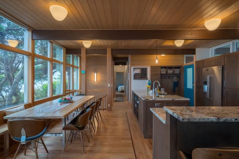 View from great room all the way to master bedroom at end of hall