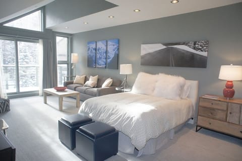 Bedroom with Queen bed and Queen sleeper sofa