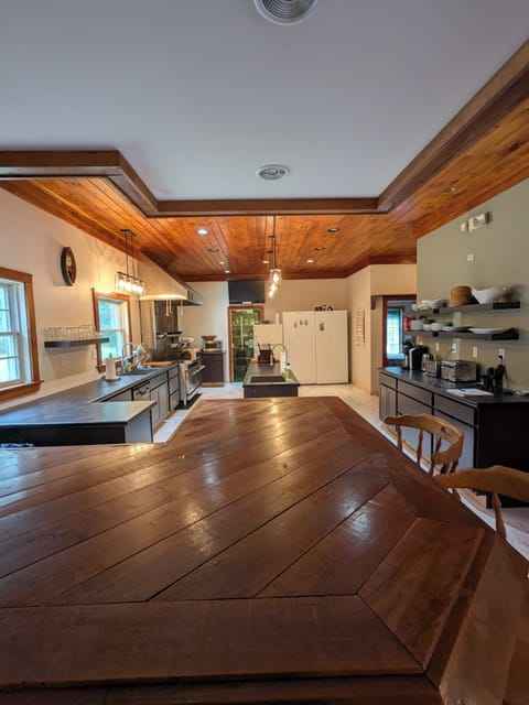 view of the kitchen from the bar
