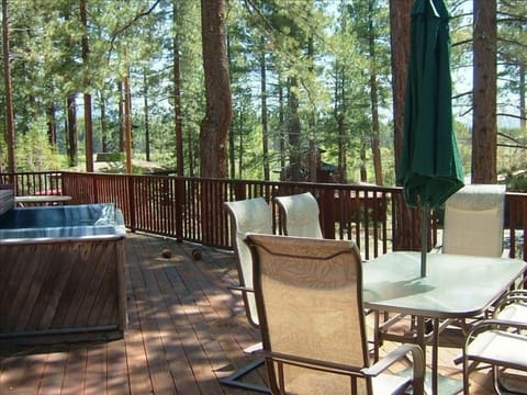 Large deck for outdoor living