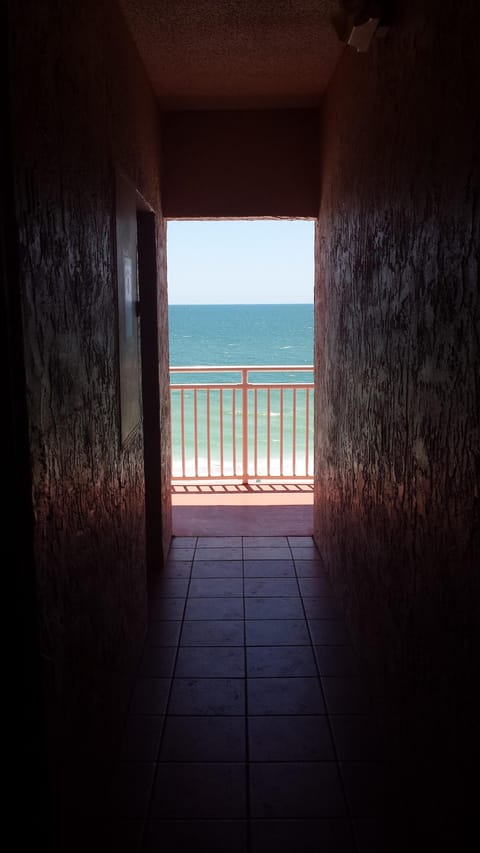 Gulf view getting off the elevator on the 5th floor! Walk closer! It's Amazing!!