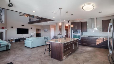 View of Kitchen & Living Room from Breakfast Area