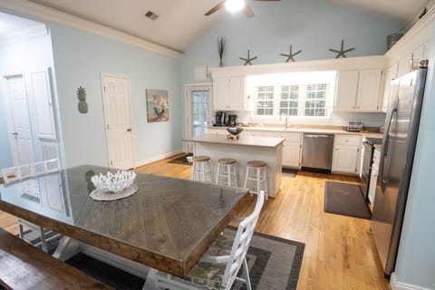 Our kitchen and dining area.  Plenty of space!