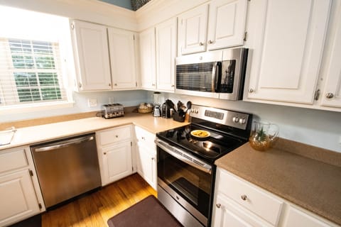 Plenty of small appliances to help prepare your meal and make your stay easier. 