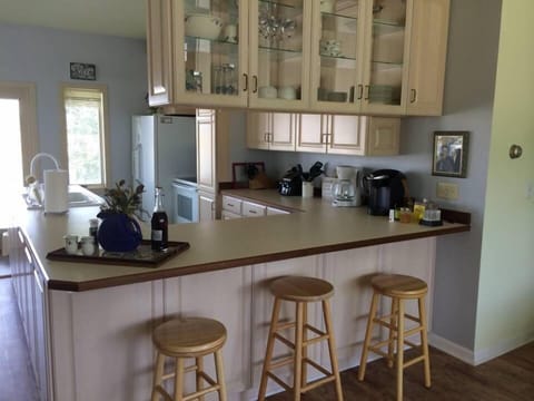Upstairs Kitchen View From Living Room