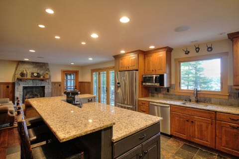 Kitchen with new and high quality everything! Dual fuel 36"  range, Nespresso,.