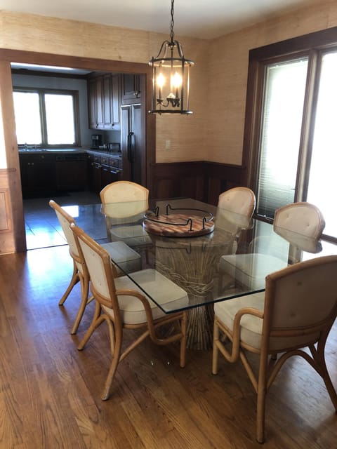 Breakfast area & main kitchen shown in background. Dining room, too (not shown).