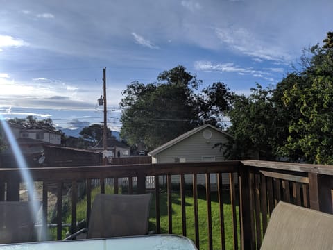 Views off the warm back deck