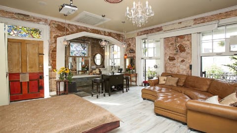 Royal suite  private entrance, private balcony-outdoor shower, sofa