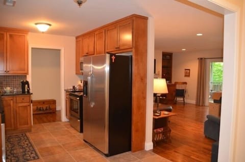 Kitchen and family room